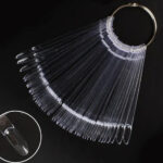 Paleta de muestra transparente con anillo oval