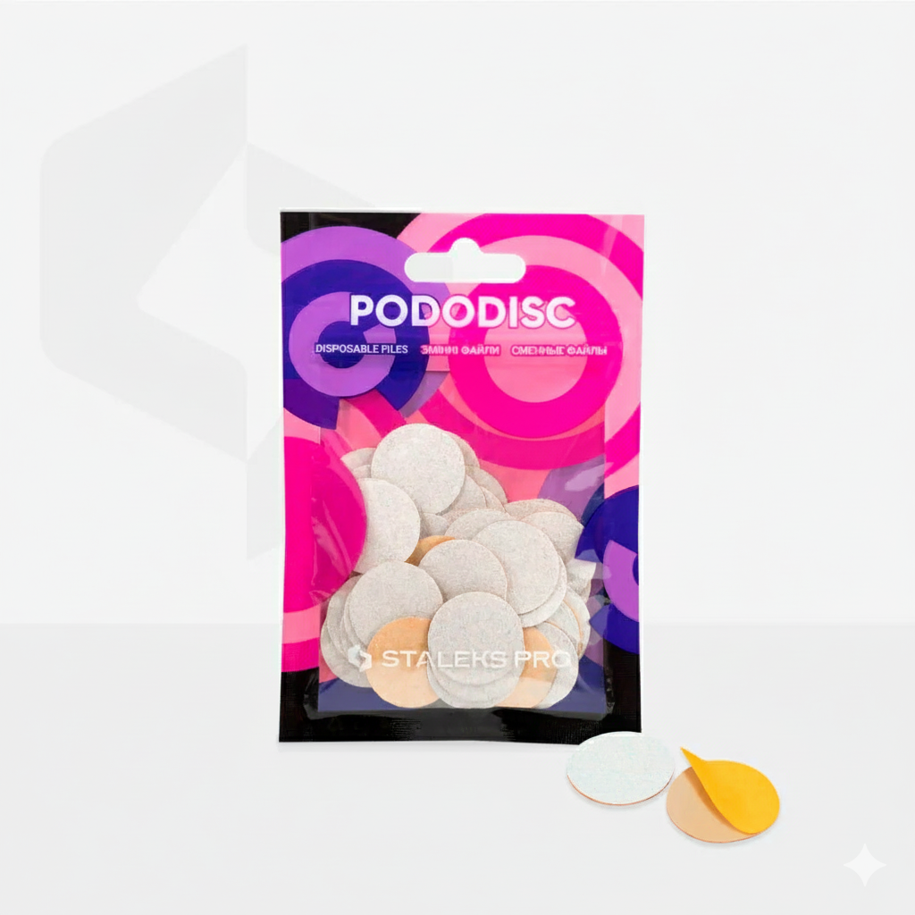 dem-PM Recargas blancas para disco de pedicura PODODISC STALEKS PRO M (50 pcs) - Imagen 1