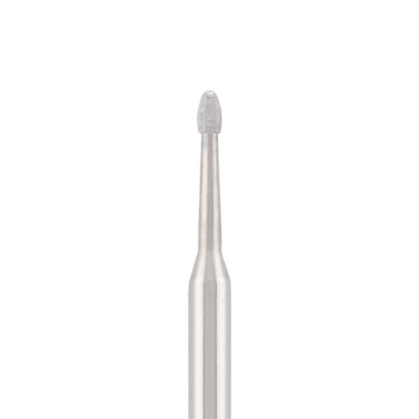 .Punta de acero inoxidable no abrasiva, para una exraccion suave de las uñas, L-2,5 mm, Ø1,3 mm