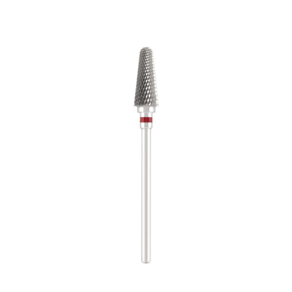 .Fresa de carburo "rounded cone", rojo, L-13,0 mm, Ø6,0 mm