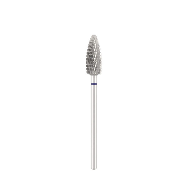 .Fresa de carburo "corn", azul, L-15,0 mm, Ø6,0 mm